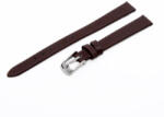  Karóra szíj, varrás nélküli, sötétbarna színű bőrszíj, mérete 65+105/10 mm (6561-1)