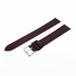  Karóra szíj, sötétbarna ezüst színű, 100+140/18 mm XXL (6461-8)