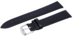  Karóra szíj, varrás nélküli, fekete színű bőrszíj, mérete 75+115 / 20 mm (6559-0)