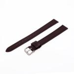  Karóra szíj, sötétbarna ezüst színű, 100+140/16 mm XXL (6461-6)