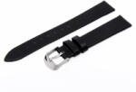  Karóra szíj, varrás nélküli, fekete színű bőrszíj, mérete 75+115/16 mm (6559-6)