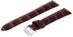  Karóra szíj, sötétbarna (krokodil mintás), 85+125 /20 mm XL (6205-0)