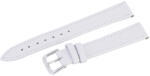  Karóra szíj, műbőr, fehér színű, 75+115/16 mm (6482-6)