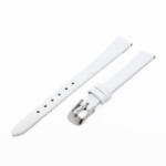  Karóra szíj, varrás nélküli, fehér színű bőrszíj, mérete 65+105/10 mm (6564-1)