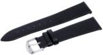  Karóra szíj, varrás nélküli, fekete színű bőrszíj, mérete 75+115 / 22 mm (6559-9)