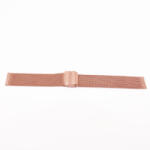  Acél karóra csat, fonott (mesh) dizájn, rózsaarany színű (IPR), 105+80 mm/18 mm (7052-8)