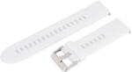  Műanyag okosóra szíj, gyorskioldós, fehér színű, normál hossz, 22 mm (9342-9)