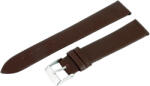  Karóra bőrszíj, barna színű, varrás nélküli, 75+115 mm / 18 mm (6489-8)