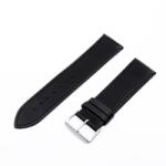  Karóra bőrszíj, fekete színű, 75+115/22 mm (6480-9)