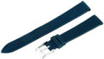  Karóra bőrszíj, kék színű, varrott, 65+105 mm / 14 mm (6488-4)