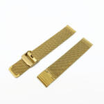  Acél karóra csat, fonott (mesh) dizájn, arany színű (IPG), 105+80 mm/18 mm (7051-8)