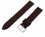  Karóra bőrszíj, sötétbarna színű, 75+115/18 mm (6481-8)