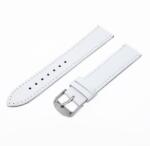  Karóra szíj, fehér ezüst bőrszíj, 85+125/20 mm XL (6517-0)