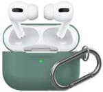  Phoner Simple Apple Airpods Pro szilikon tok akasztóval, zöld