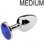 Kiotos Bijou Plug Blue - prémium anális kényeztető 7 cm - pajkospajtas