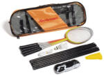 Sportech Set badminton TECHMAN B230: 4 rachete, fileu cu stalpi, 2 fluturasi (TB230) Racheta badminton