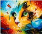 NORIMPEX - Puzzle Pictura cu diamant: Pisica abstracta 30x40 cm - 1 - 39 piese