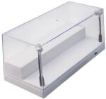TRIPLE 9 Vitrina din plexiglass cu postament alb, stand suplimentar si 2 stalpi cu led scala 1/24, 1/43, 1/641/43 (36329)