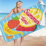  Prosop pentru plaja, dreptunghiular, 150x70 cm, model multicolor cu fructe, SUMMER TIME, REC54WZ6 (ESELL-W-jolly_REC54WZ6) Prosop