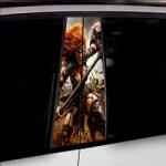 AVEX Set 2 stickere decorative pentru stalpii usilor, print autoadeziv de inalta rezolutie, dimensine 2 buc x 50 x 22 cm , cod: AVX-SSU-16