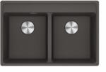 Franke Chiuveta bucatarie Franke Maris MRG 620-35-35 TL cu doua cuve, 760x510mm, fragranite, Slate Grey (114.0714.186) Chiuveta