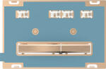 Geberit Clapeta actionare Geberit Sigma50, faiantabila, butoane rose-gold (115.670.00.2)