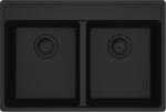 Franke Chiuveta bucatarie Franke Maris MRG 620-35-35 TL cu doua cuve, 760x510mm, fragranite, Matte Black (114.0661.674) Chiuveta