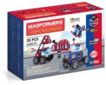 Clics Toys Set magnetic de construit- Magformers, masini de interventie (clic-717001) Jucarii de constructii magnetice