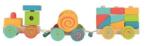 Egmont Toys Trenulet cu cuburi, Egmont Toys (Egm_591019) Trenulet