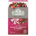 Ahmad Tea csipkebogyó, hibiszkusz és cseresznye gyümölcstea 20 x 2 g koffeinmentes (1000031)