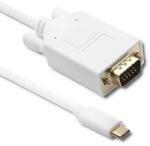 Qoltec USB 3.1 típus C férfi/ VGA férfi kábel | FULL HD | Alternatív mód | 1m (50418)