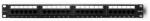Qoltec Patch panel RACK | 24 port | cat. 6 UTP | Fekete (54475)