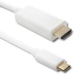 Qoltec USB 3.1 típus C férfi/ HDMI A férfi kábel | 4K | Alternatív mód | 1m (50414)