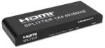 Qoltec Aktív HDMI Elosztó 4 x HDMI 4K x 2K | 6Gb/s | 60Hz | Magas stabilitás (51799)