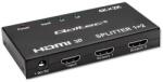 Qoltec Aktív HDMI Elosztó 2 x HDMI 4K x 2K | 3, 4 Gb/s | Magas stabilitás (51796)