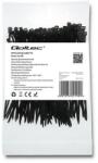 Qoltec Önzáró kábelkötegelő | 2.5*100mm | 100 db | Nylon66 | UV | Fekete (52190)