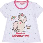 Lamaloli Unikornis csillagos fehér felső (nll-174020-3225f-68)