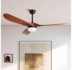 ZEVENTI - Ventilator de tavan LED GINOSA LED/18W/230V Wi-Fi Tuya negru/stejar + telecomandă (ZV0043)