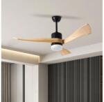 ZEVENTI Ventilator LED de tavan ZEVENTI NATURITO LED/18W/230V Wi-Fi Tuya negru/stejar + telecomandă (ZV0036)