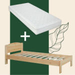  Henrik fenyő ágyváz alacsony lábvéggel + Perfect fusion 90x200 matraccal