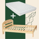  Anikó fenyő ágykeret 180x200 + prémium 7 zónás 180x200 matraccal