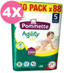 Pommette pelenka 5, Agility Dry, 11-25 kg, 4x88 db - 2 HAVI pelenkacsomag