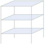 Schulte Design Andras fém polcállvány, alapkivitel, 200 x 150 x 80 cm, 1 200 kg, 3 polccal, horganyzott