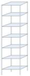 SCHULTE Lagertechnik Ogmios fém polcállvány, alapkivitel, 300 x 75 x 40 cm, 2300 kg, 7 polc, horganyzott - manutan - 160 477 Ft