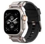Spigen Apple Watch Series 10 46 mm SPIGEN DURAPRO ARMOR PU Pótszíj Egyedi Méret, fém csat, Fekete