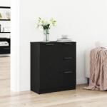 vidaXL Служебен шкаф Черния дъб 60 x 30 x 70 см Инженерна дървесина (862737)