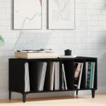 vidaXL Шкаф за грамофонни плочи с рафт Черния дъб 100 x 38 x 48 см (862869)