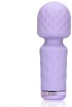 Loveline Vibrator Masaj Mini Wand Night Magic, 10 Moduri Vibratii, Silicon, USB, Mov, 11.4 cm Vibrator