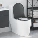 vidaXL Тоалетна седалка Антрацит 47 x 36 x 3, 4 см Дуропласт (42002366)