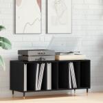 vidaXL Шкаф за грамофонни плочи Черния дъб 100 x 38 x 48 см (862901)